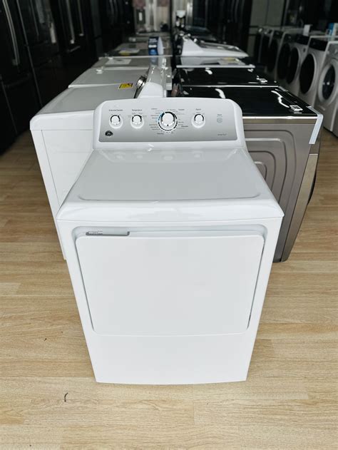 ge 7.2 cu ft 4-cycle electric dryer white open-box excellent|ge aluminized electric dryer.